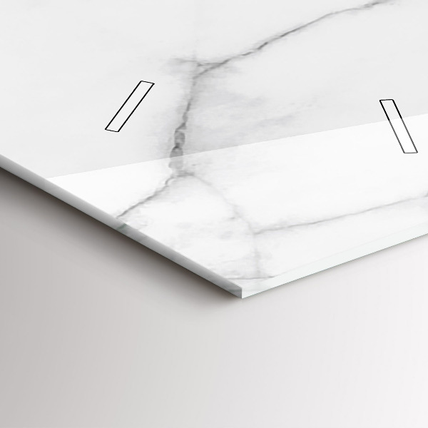 Reloj de cristal vertical Mármol decorativo - espejomat.es