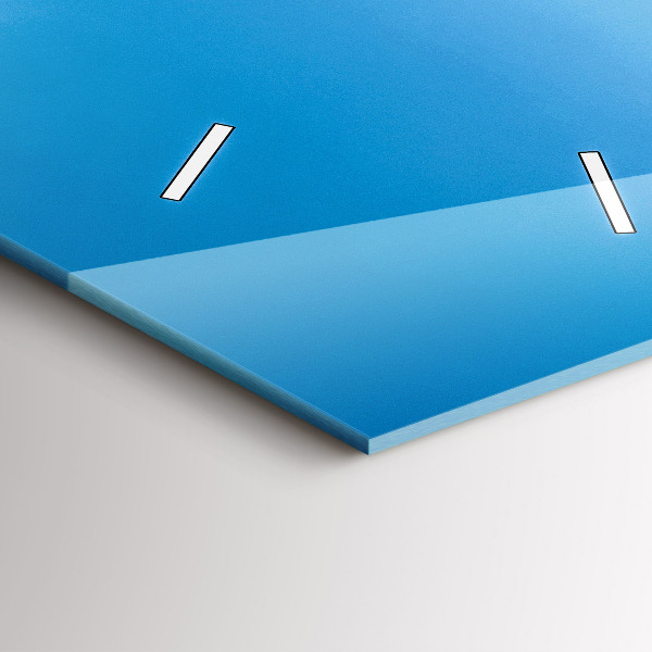 Reloj de vidrio vertical Isla tropical - espejomat.es