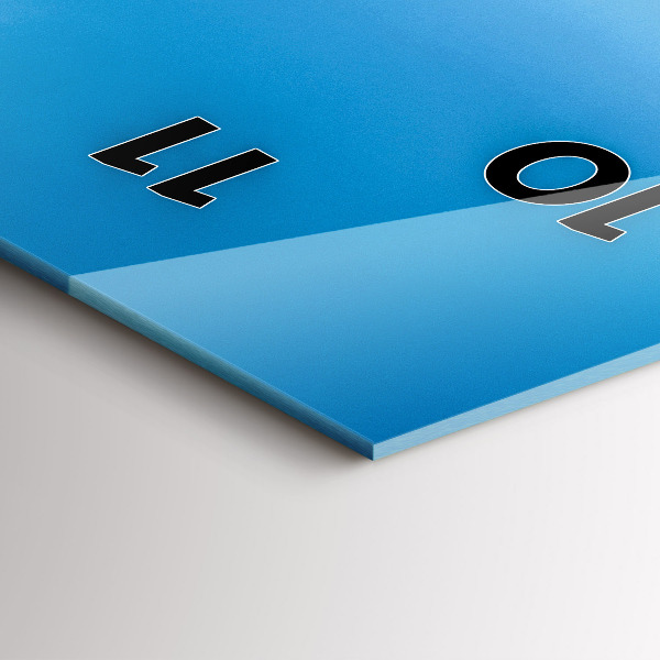 Reloj de vidrio vertical Isla tropical - espejomat.es