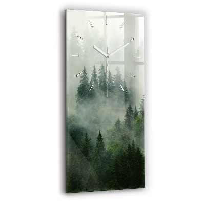 Reloj de cristal vertical Bosque brumoso - espejomat.es
