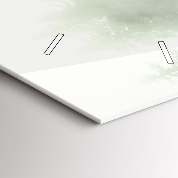 Reloj de cristal vertical Bosque brumoso - espejomat.es