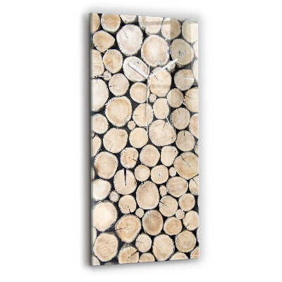 Reloj vertical Tronco de árbol cortado - espejomat.es