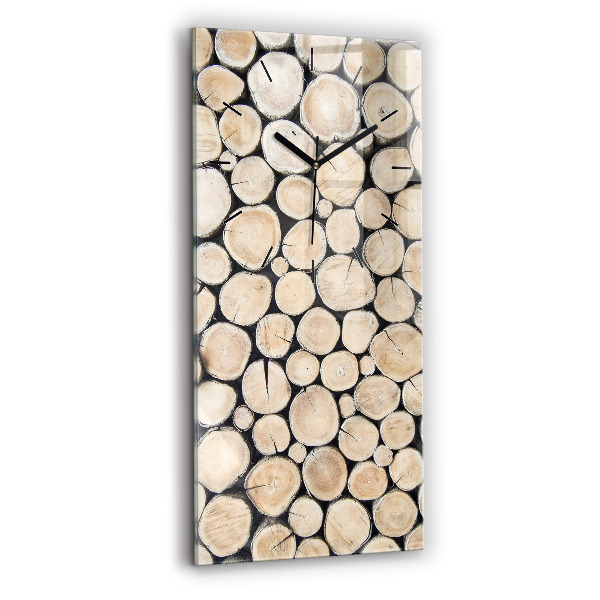 Reloj vertical Tronco de árbol cortado - espejomat.es