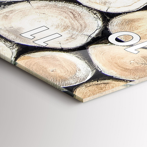 Reloj vertical Tronco de árbol cortado - espejomat.es