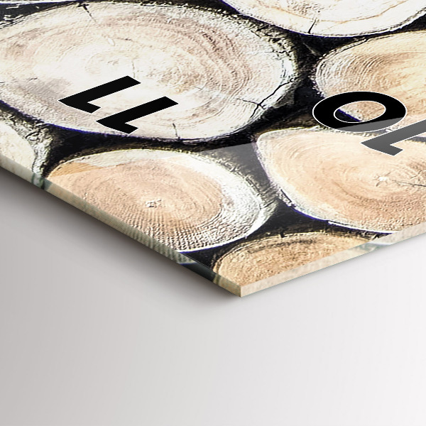 Reloj vertical Tronco de árbol cortado - espejomat.es