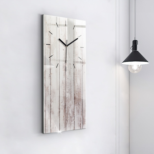 Reloj vertical Tablas de madera clara - espejomat.es