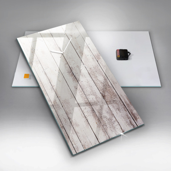 Reloj vertical Tablas de madera clara - espejomat.es