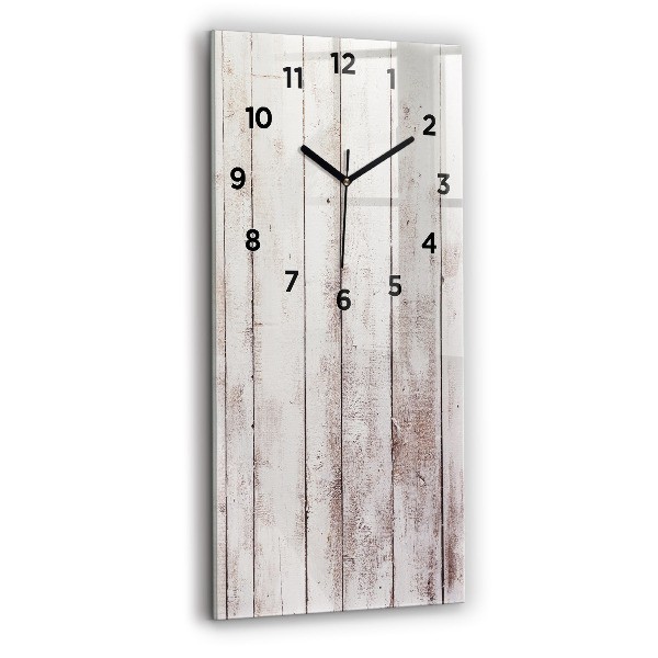Reloj vertical Tablas de madera clara - espejomat.es