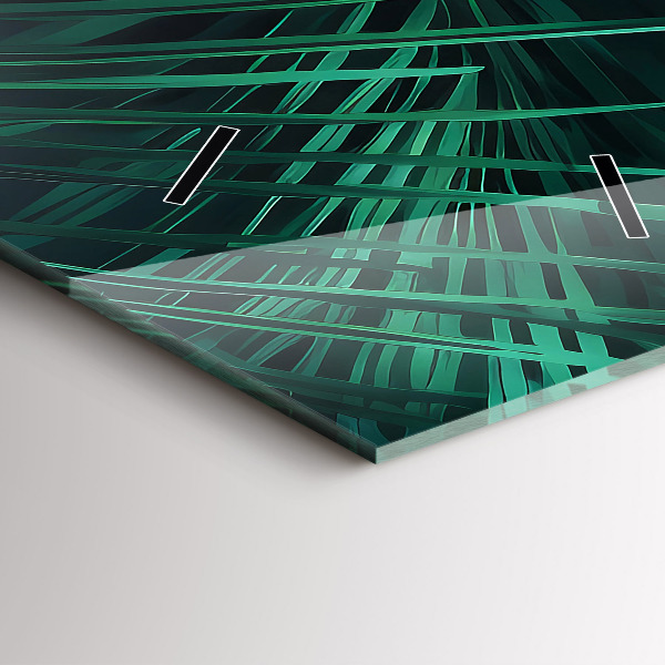 Reloj vertical Hojas tropicales - espejomat.es