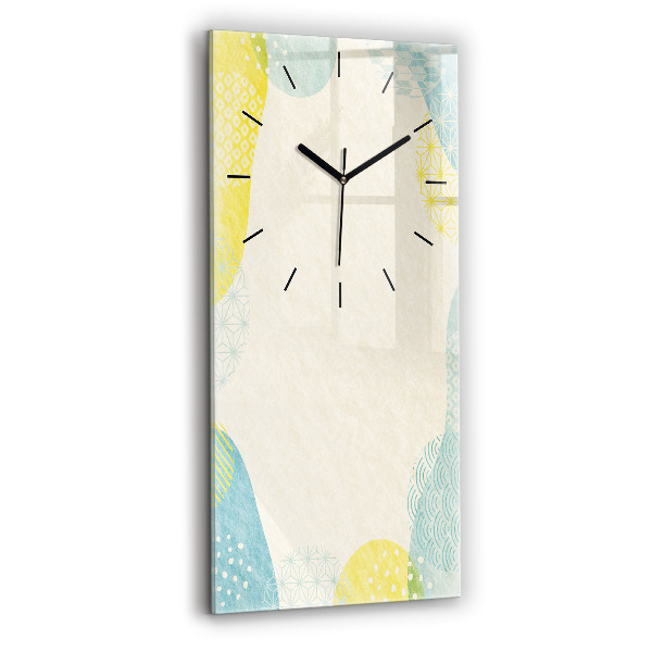Reloj de cristal vertical Patrón marco - espejomat.es