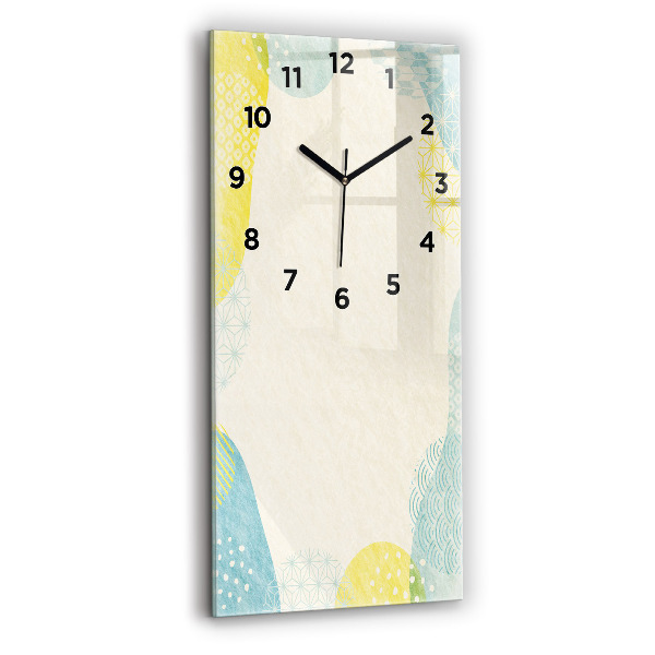 Reloj de cristal vertical Patrón marco - espejomat.es