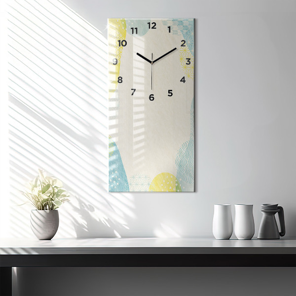Reloj de cristal vertical Patrón marco - espejomat.es