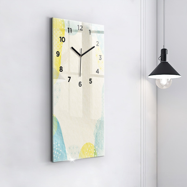 Reloj de cristal vertical Patrón marco - espejomat.es