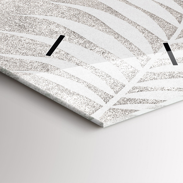 Reloj de cristal vertical Hoja de palmera - espejomat.es