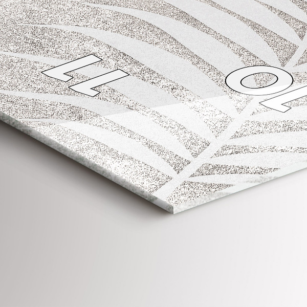 Reloj de cristal vertical Hoja de palmera - espejomat.es