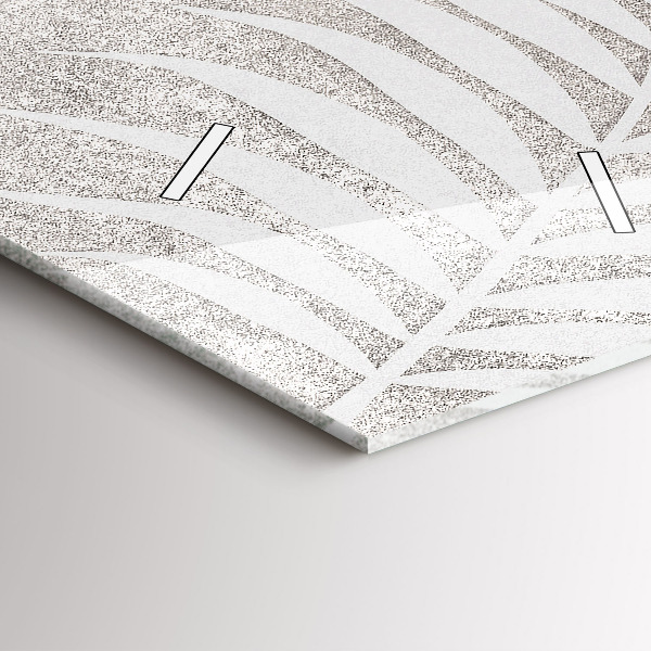 Reloj de cristal vertical Hoja de palmera - espejomat.es