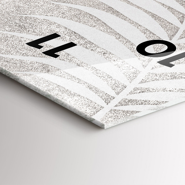 Reloj de cristal vertical Hoja de palmera - espejomat.es