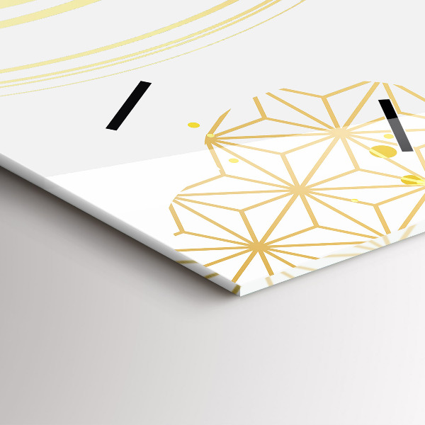 Reloj de vidrio vertical Patrón decorativo - espejomat.es