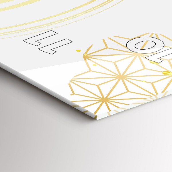 Reloj de vidrio vertical Patrón decorativo - espejomat.es