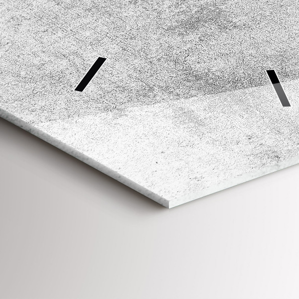 Reloj de vidrio vertical Pared de hormigón - espejomat.es