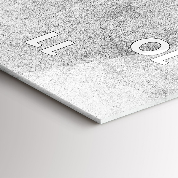 Reloj de vidrio vertical Pared de hormigón - espejomat.es