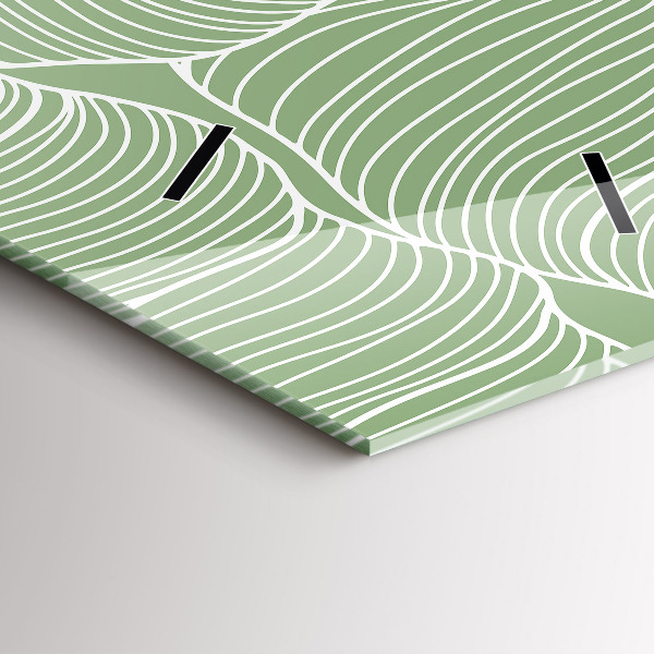 Reloj vertical Patrón de hojas de la naturaleza - espejomat.es