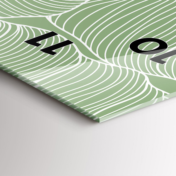 Reloj vertical Patrón de hojas de la naturaleza - espejomat.es