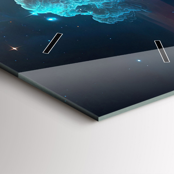 Reloj de vidrio vertical Mundo cósmico de estrellas - espejomat.es