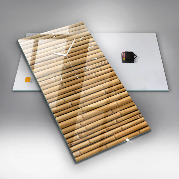 Reloj vertical Palos de bambú - espejomat.es