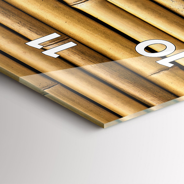 Reloj vertical Palos de bambú - espejomat.es