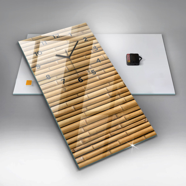 Reloj vertical Palos de bambú - espejomat.es