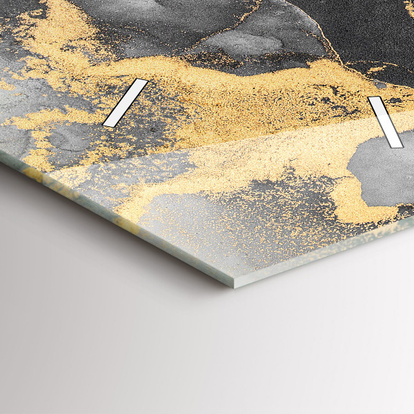 Reloj de cristal vertical Mármol artístico - espejomat.es