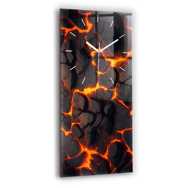 Reloj de vidrio vertical Volcán de lava - espejomat.es