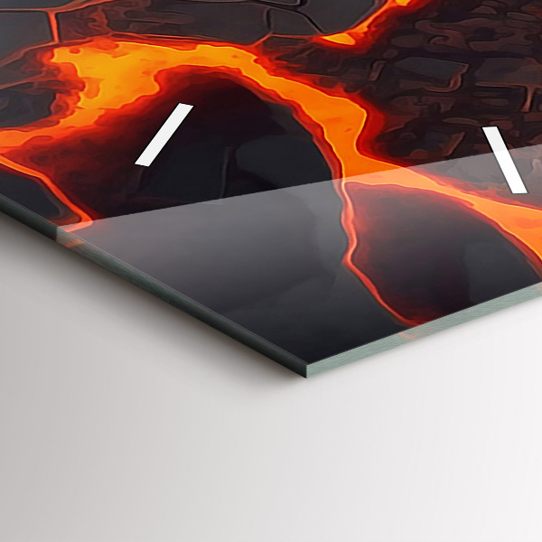 Reloj de vidrio vertical Volcán de lava - espejomat.es