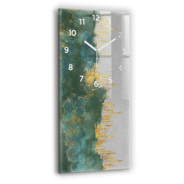 Reloj de cristal vertical Motivo decorativo - espejomat.es