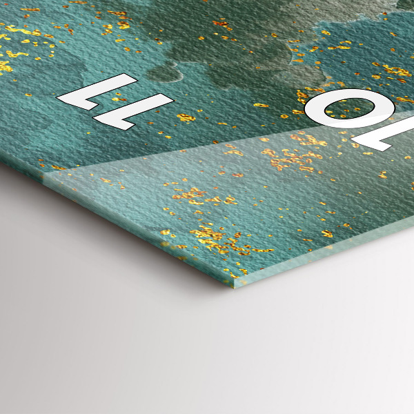 Reloj de cristal vertical Motivo decorativo - espejomat.es