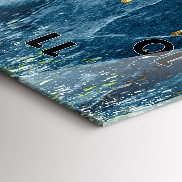 Reloj vertical Patrón decorativo y oro - espejomat.es