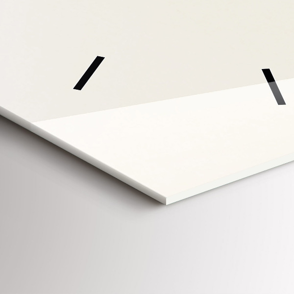 Reloj de cristal vertical Flores de gypsophila - espejomat.es