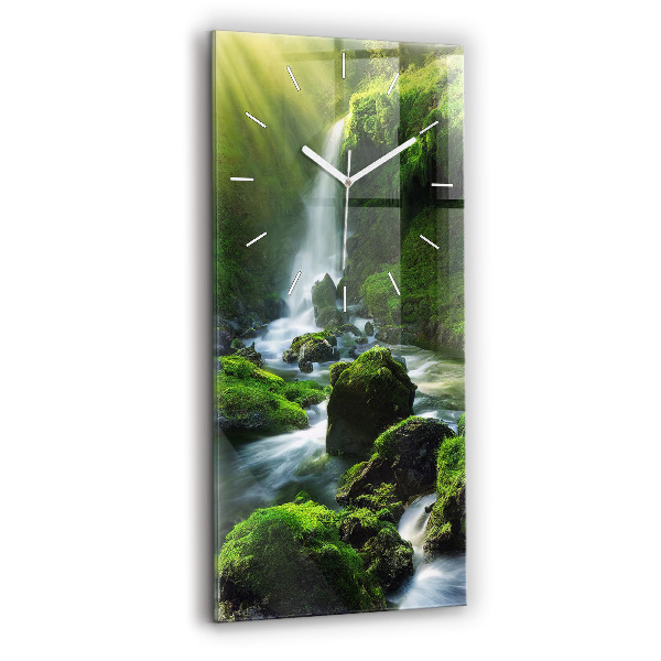 Reloj vertical Cascada y rocas - espejomat.es