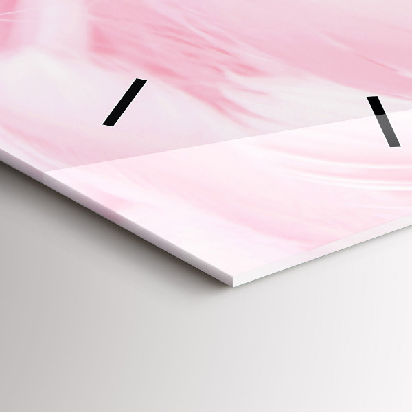 Reloj de vidrio vertical Abstracción pluma - espejomat.es