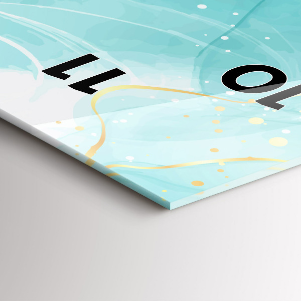 Reloj vertical Mármol abstracto - espejomat.es