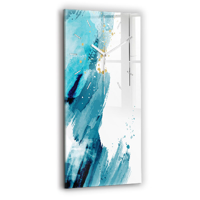 Reloj de vidrio vertical Pinceladas - espejomat.es