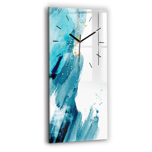 Reloj de vidrio vertical Pinceladas - espejomat.es