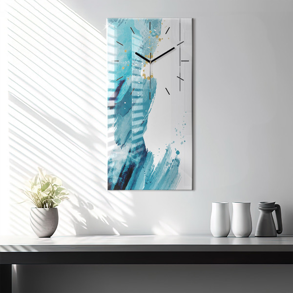 Reloj de vidrio vertical Pinceladas - espejomat.es