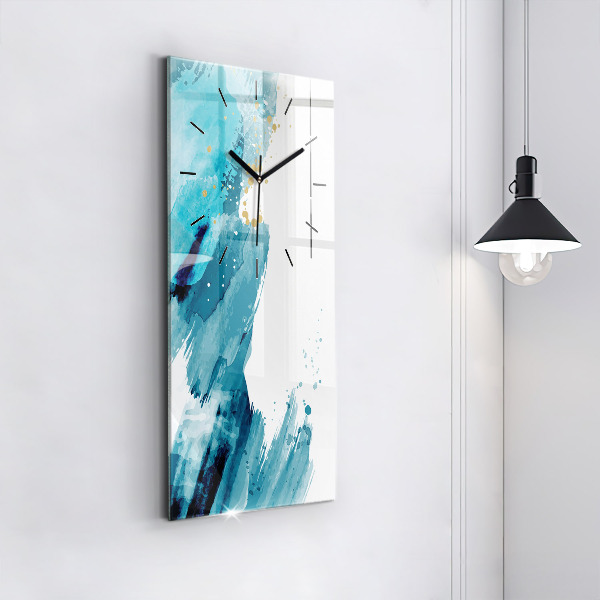 Reloj de vidrio vertical Pinceladas - espejomat.es