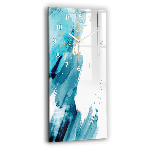 Reloj de vidrio vertical Pinceladas - espejomat.es