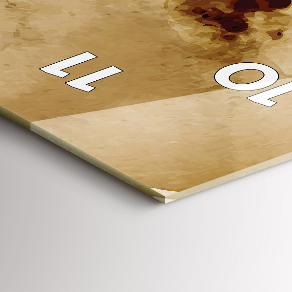 Reloj de cristal vertical Manchas abstracto - espejomat.es