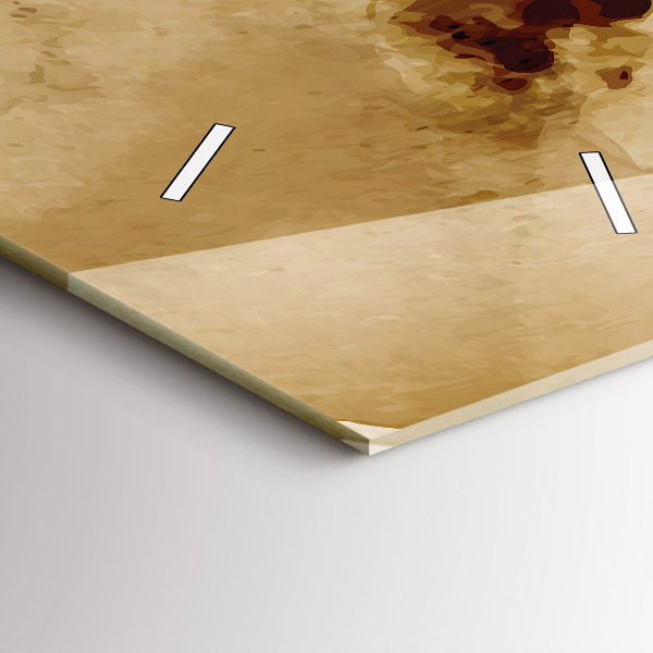 Reloj de cristal vertical Manchas abstracto - espejomat.es