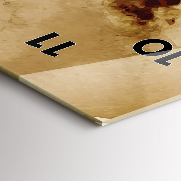 Reloj de cristal vertical Manchas abstracto - espejomat.es