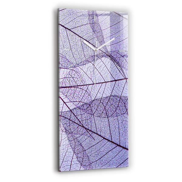 Reloj de cristal vertical Hojas - naturaleza - espejomat.es